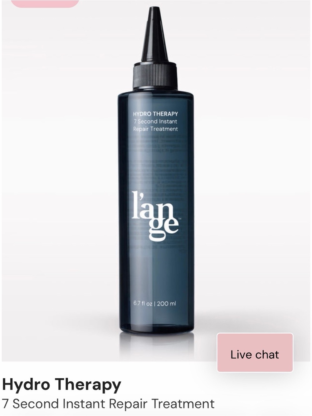 Lange Hydro Therapy Repair Treatment - Deep Blue Bottle